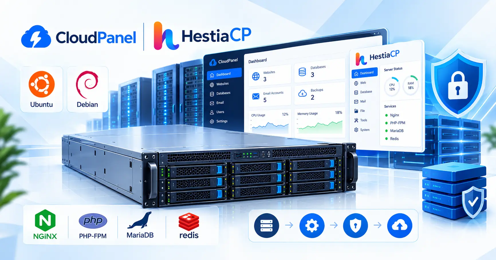 Deploy and Secure Lightweight Open-Source Control Panels on Bare Metal