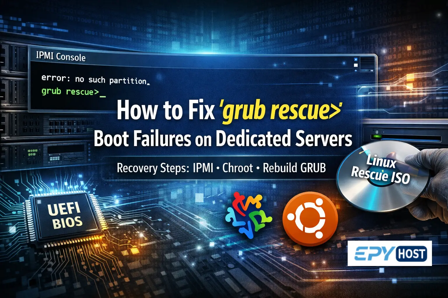 Fix grub rescue failure