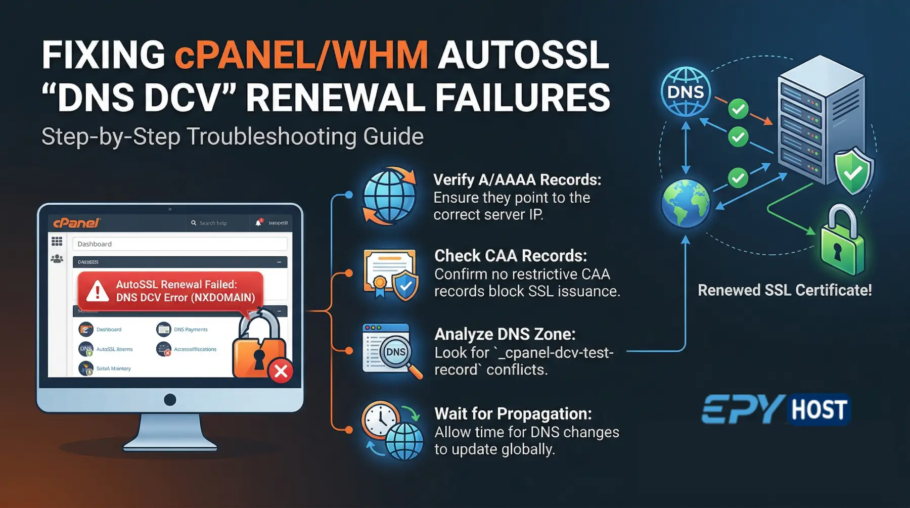Fixing cPanel/WHM AutoSSL Renewal Failures